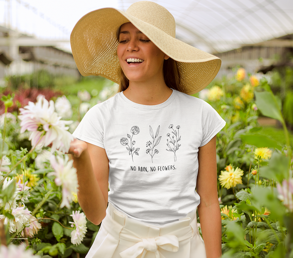 No Rain, No Flowers T-Shirt